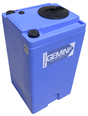 40 Gal Gemini² Dual Containment® Tank - LPE SD 1.5 - Blue